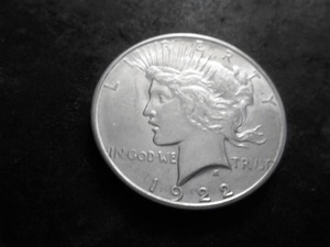 1922 D Peace Silver Dollar