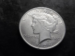 1924 Peace Silver Dollar