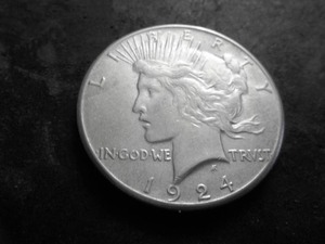 1924 S Peace Silver Dollar