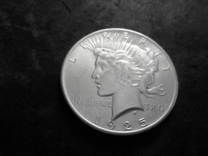 1925 Peace Silver Dollar