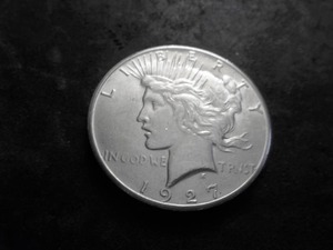1927 Peace Silver Dollar