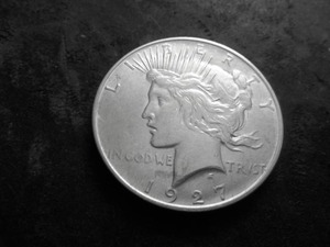 1927 D Peace Silver Dollar