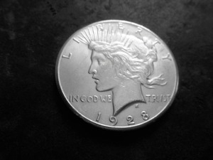 1928 Peace Silver Dollar