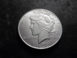 1934 Peace Silver Dollar