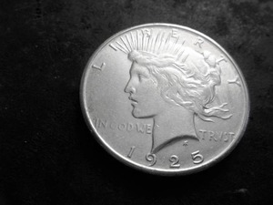 1925 S Peace Silver Dollar
