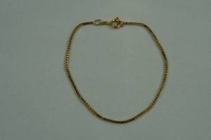 14k Yellow Gold Box Link Bracelet