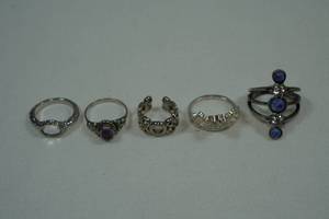 Silver Tone Costume Jewelry Rings