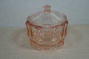Indiana Pink Depression Glass Candy Dish
