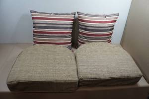 Outdoor Chair Cushions and Pillow Set