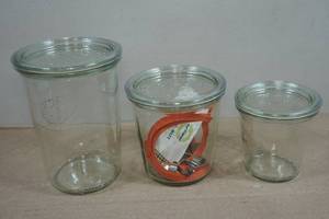 Set of 3 Weck Canning Jars