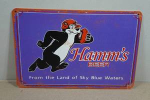 Vintage Style Metal Sign - Hamms Beer