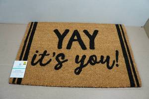 Comfort Bay Printed Doormat - 18x27 Yay Its You