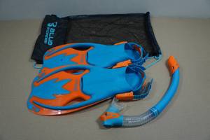 Cressi Blulove Kids Snorkel and Fins - LXL