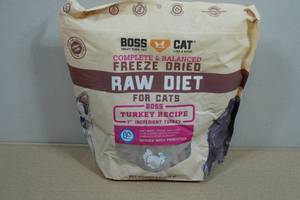 Boss Cat Raw Diet Freeze Dried Turkey Recipe Cat Food
