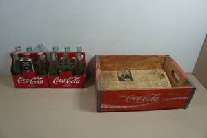 Vintage Coca-Cola Crate with Bottles