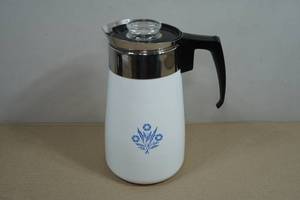 Vintage Corning Ware Blue Cornflower Coffee Pot