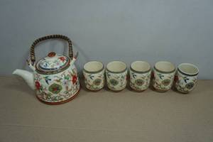 Vintage Porcelain Tea Pot Set