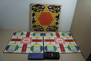 Vintage Parcheesi and Chinese Checkers Game Boards