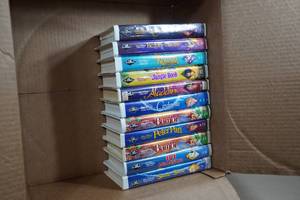 Vintage VHSs - 101 Dalmatians, Bambi, Peter Pan, Aladdin