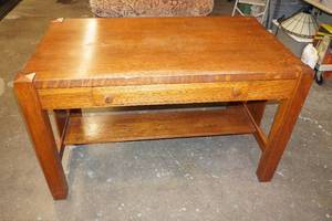 Oak Library Table