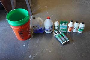Assorted Outdoor Cleaning Supplies