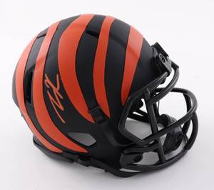 Tee Higgins Signed Bengals Eclipse Alternate Speed Mini Helmet (JSA COA)