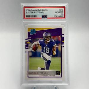 2020 Justin Jefferson Donruss Rated Rookie PSA 10 Gem Mint