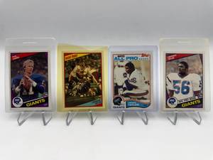 1982, 1984 & 1985 Topps New York Giants Football Card Lot Featuring Phil Simms & Lawrence Taylor