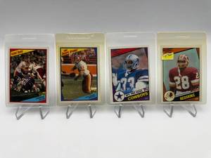 1984 Topps Football Card Lot Featuring Lawrence Taylor, John Riggins, Tony Dorsett & Darrell Green Rookie Card