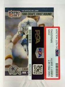 1990 Pro Set Emmitt Smith Rookie Card PSA
