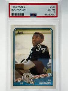 1988 Topps Bo Jackson Rookie Card PSA 6 EX-MT
