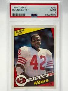 1984 Topps Ronnie Lott PSA 9 Mint Football Card