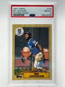 1987 Topps Bo Jackson Future Stars Rookie Card PSA 8 NM-MT