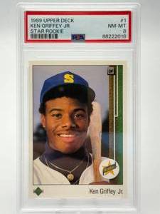 1989 Upper Deck Ken Griffey Jr. Star Rookie #1 PSA 8 NM-MT