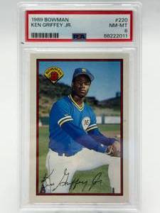 1989 Bowman Ken Griffey Jr. Rookie Card PSA 8 NM-MT