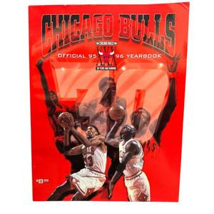 1995-96 Chicago Bulls Official Yearbook Featuring Michael Jordan