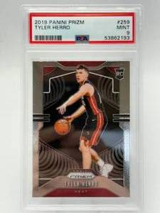 2019 Panini Prizm Tyler Herro Rookie Card PSA 9 Mint