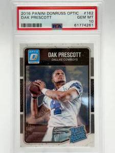 2016 Panini Donruss Optic Dak Prescott Rated Rookie Card PSA 10 GEM MINT