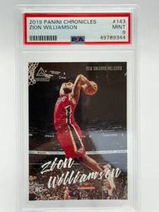 2019 Panini Chronicles Luminance Zion Williamson Rookie Card PSA 9 Mint