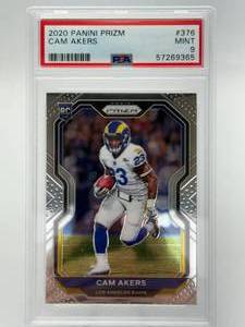 2020 Panini Prizm Cam Akers Rookie Card PSA 9 Mint
