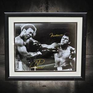 Muhammad Ali & George Foreman Dual-Signed Limited Edition Framed Display #25/100 with COA
