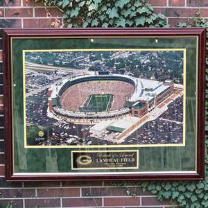Brett Favre Signed Limited Edition Rebirth of a Legend Lambeau Field Framed Display #22444