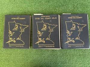 Otter Tail County Atlas & Pictorial Additions - 3 Book Set From 1982