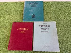 3 Traverse County ND Atlases - 1960, 1969 & 1974