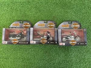 3 Harley Davidson 118 Scale Motorcycles