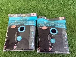 2 New 2 Packs Ladies Microtech Base Layer Top Size S