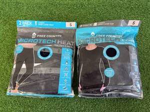 2 New 2 Packs 1 Ladies Microtech Base Layer Top & 1 Base Layer Pant Both Size S