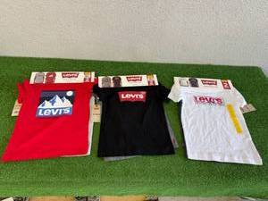 3 New 2 Packs Levis Youth Tees Size 56