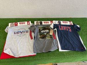 3 New 2 Packs Levis Youth Tees Size 78