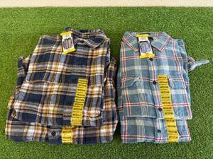 4 New Mens Lucky Brand Plaid Shirts Size M